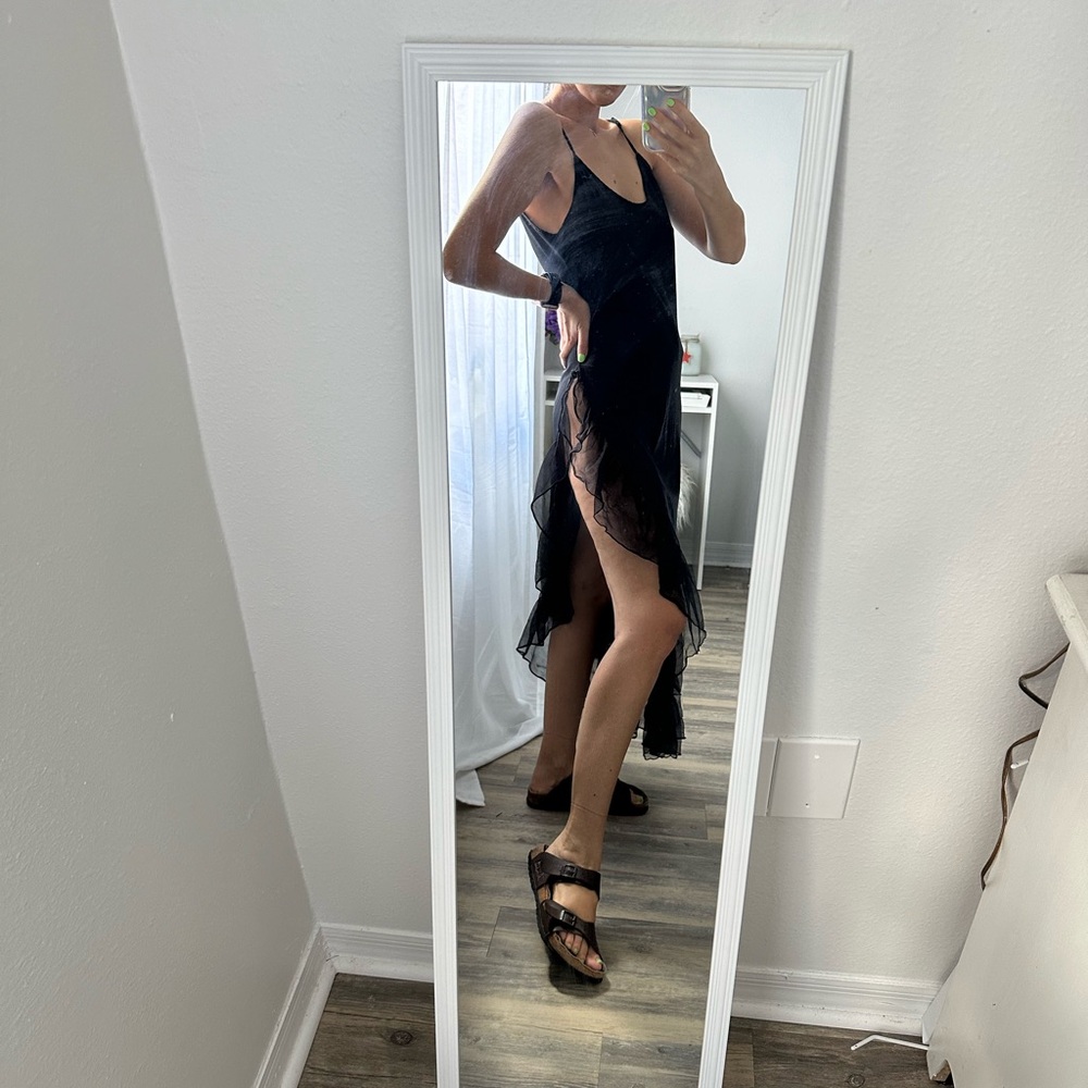Lady Cameo Dallas Black Long Dress (sleep dress) , Size M